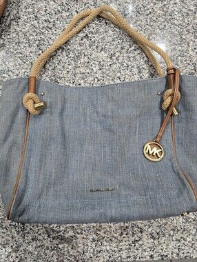 Michael Kors Fabric-Cavas Tote Purse